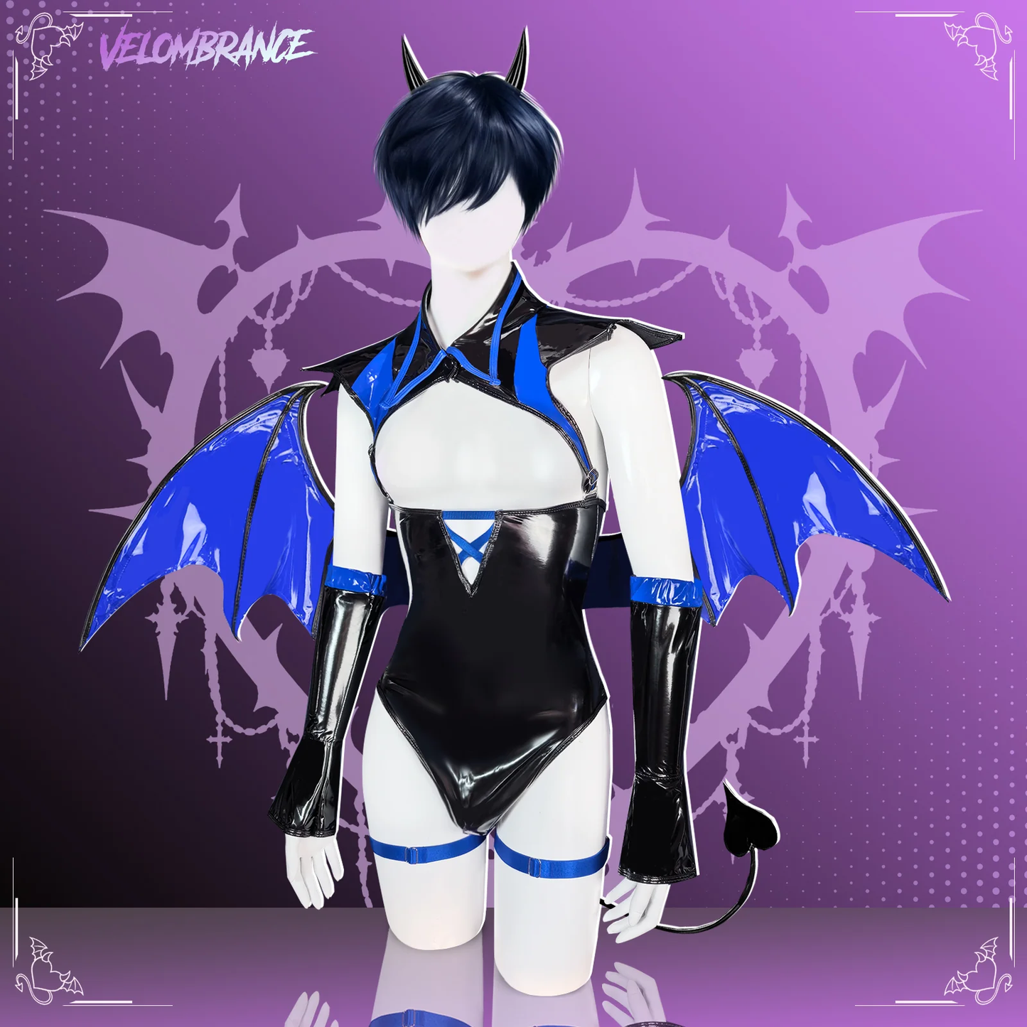 Cosplay Dark Horn Succubus Costume (6-Piece Set) AS04