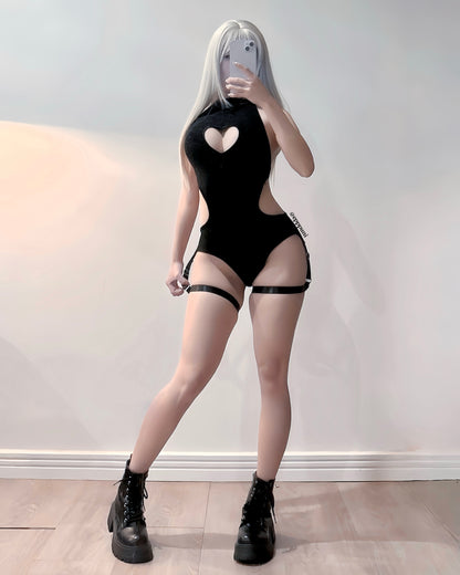 Cute Heart Bodysuit KO102