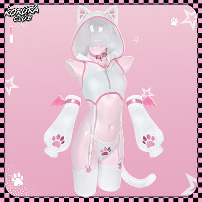 Pre-sale Cat Cosplay Lingerie Vest Set KO156