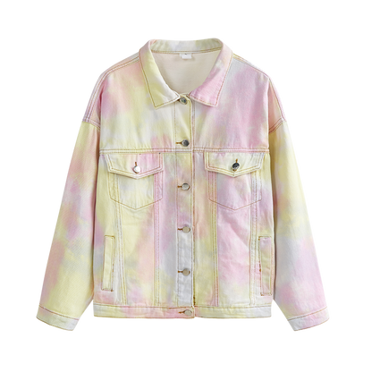 Gradient denim jacket PL51441